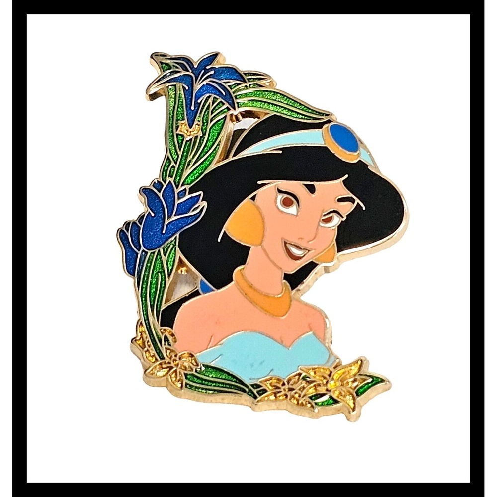 Disney Pin 60114 Jasmine Flower Portrait Series 2008 LE 500 From Aladdin